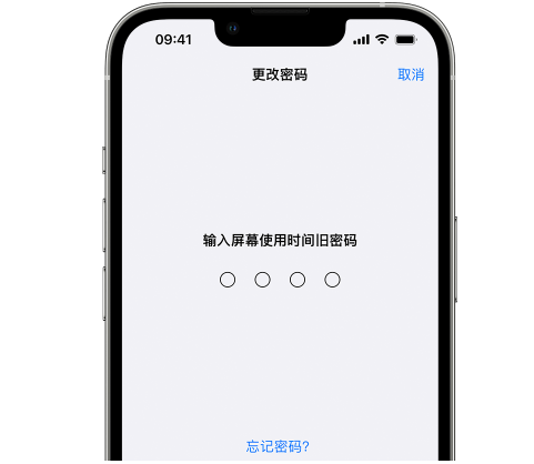 建宁iPhone屏幕维修分享iPhone屏幕使用时间密码忘记了怎么办 