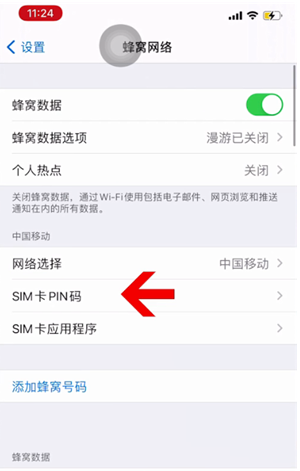 建宁苹果14维修网分享如何给iPhone14的SIM卡设置密码 