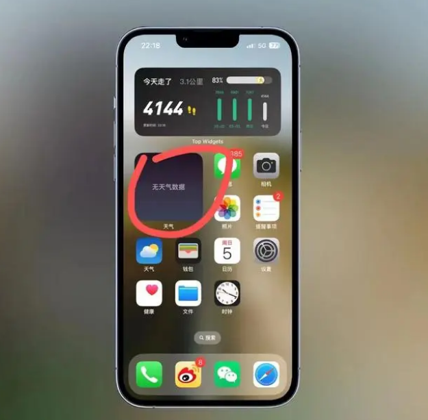 建宁苹果手机维修分享:iOS16主屏幕天气小组件无法正常工作怎么办？ 