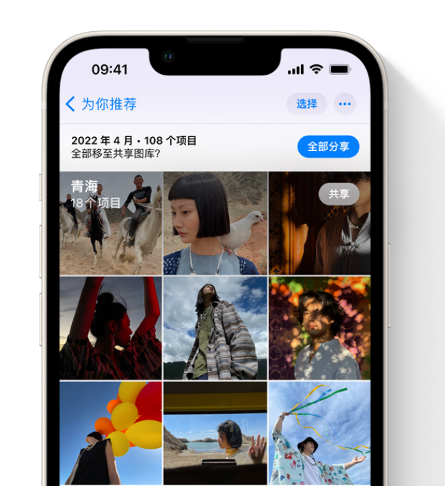 建宁苹果维修网点分享在 iPhone 上使用共享图库 